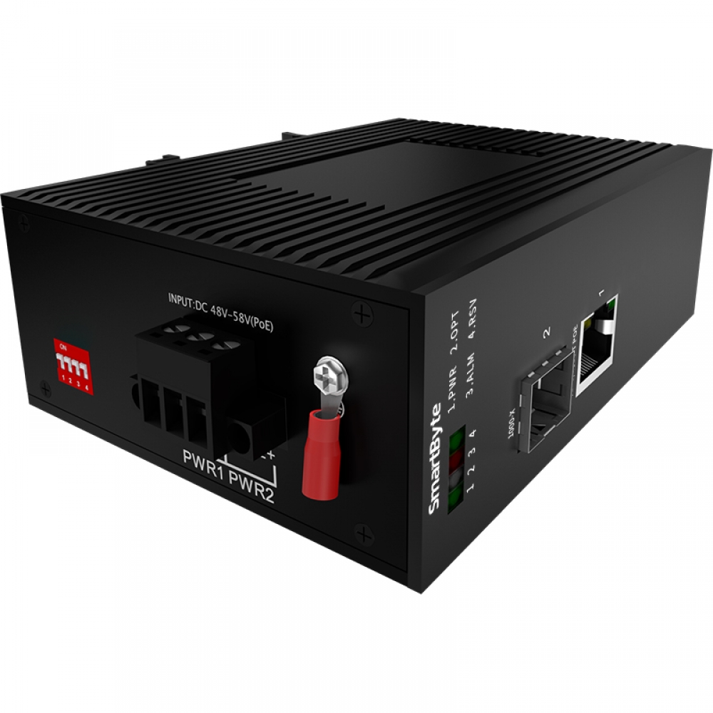 10/100/1000M Industrial PoE Media Converter