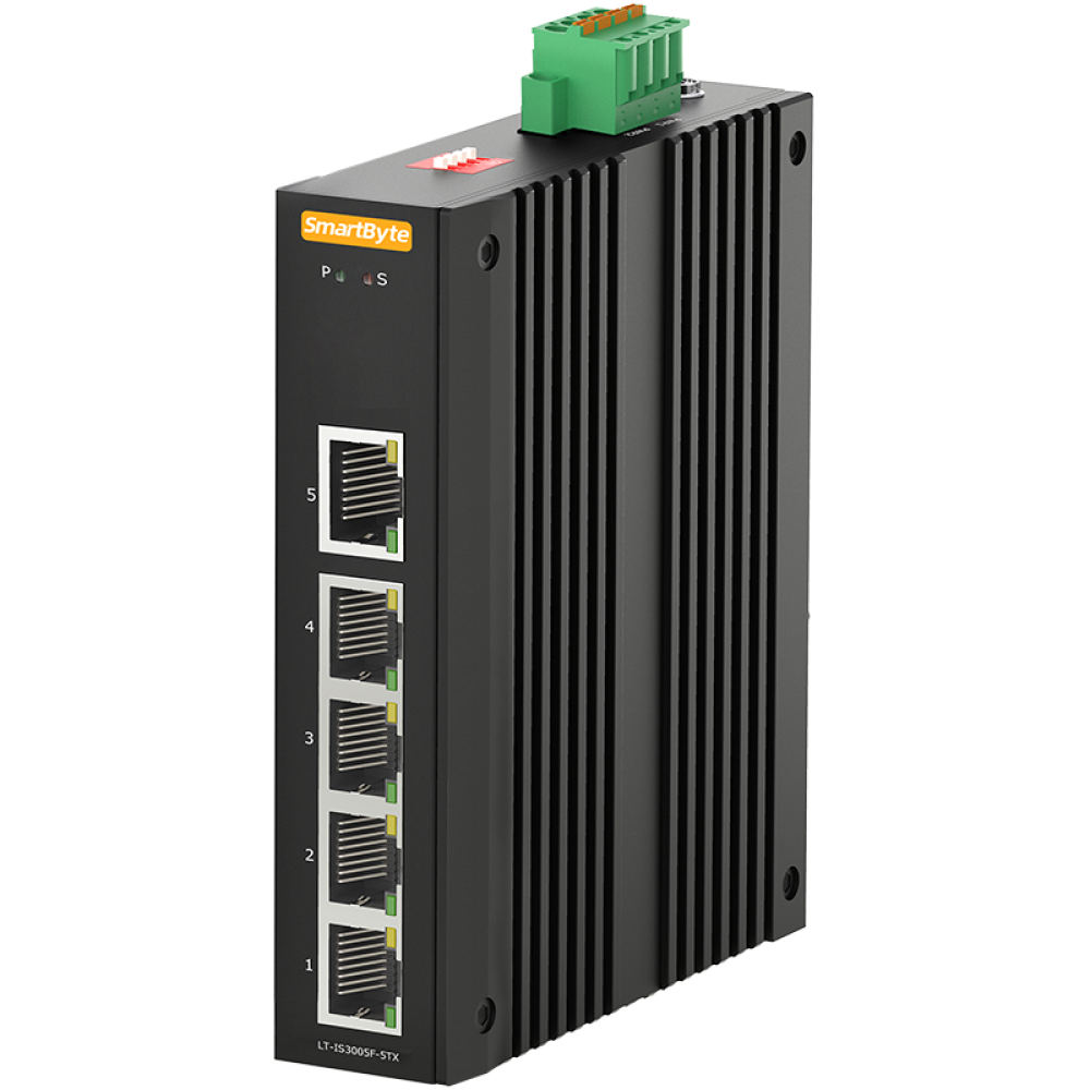 Cablevantage New RJ45 Mini 5-Ports Fast Ethernet Network Black Switch Hub  for Desktop PC