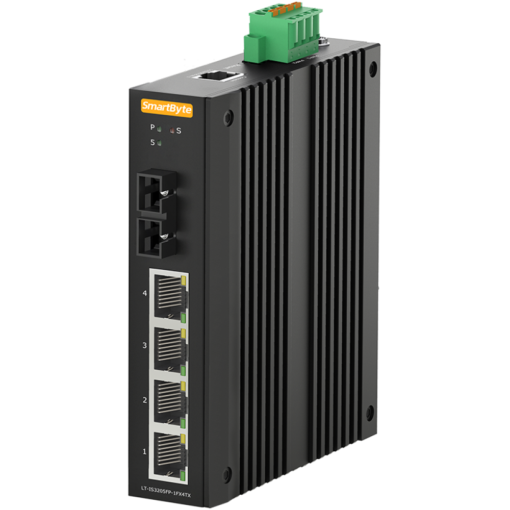 4*10/100Base-TX PoE + 1*100Base-FX fiber port Managed Industrial PoE Switch