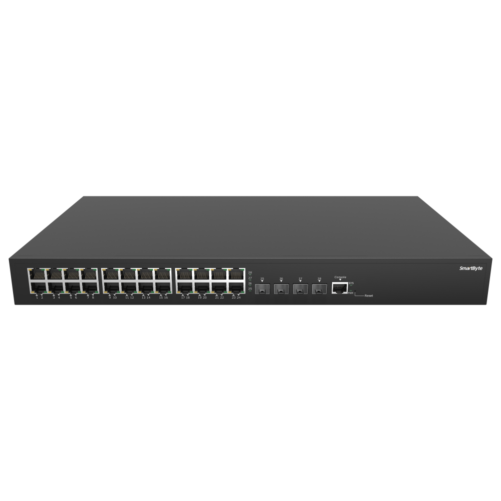 24*10/100/1000Base-T + 4*1G/2.5G/10G SFP+ Layer 2 Managed PoE Switch